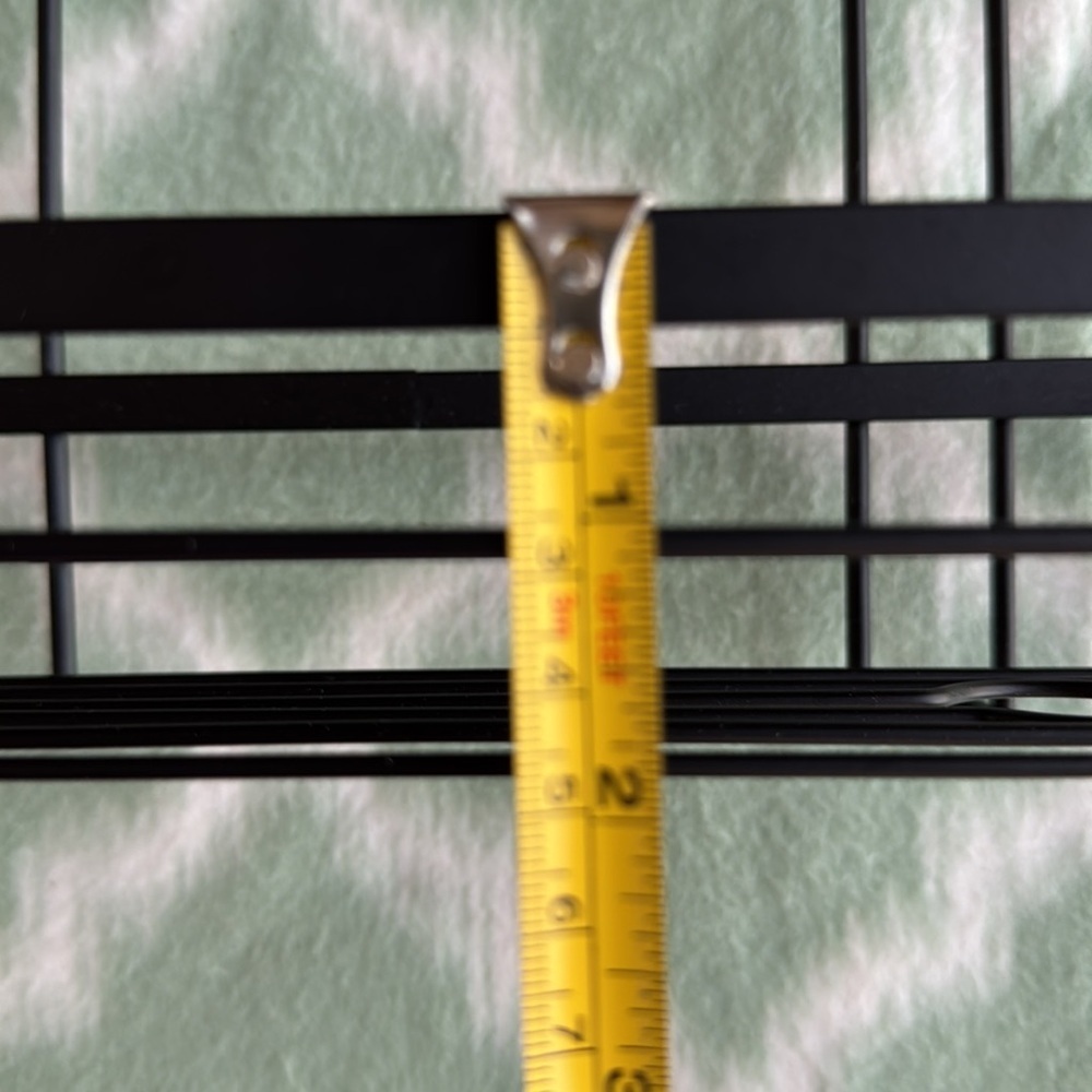 Double Tier Black Metal Organizer with suction cups - matte black - Picture 5 of 8